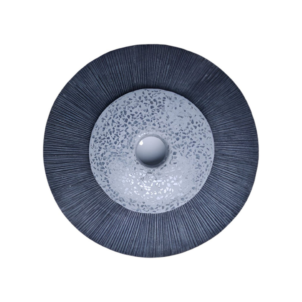HomeRoots 20" Gray Sandstone Dimensional Sculpture - Modern Wall Decor for Minimalist and Industrial Spaces 274930