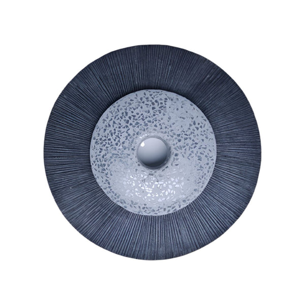 HomeRoots 20" Gray Sandstone Dimensional Sculpture - Modern Wall Decor for Minimalist and Industrial Spaces 274930