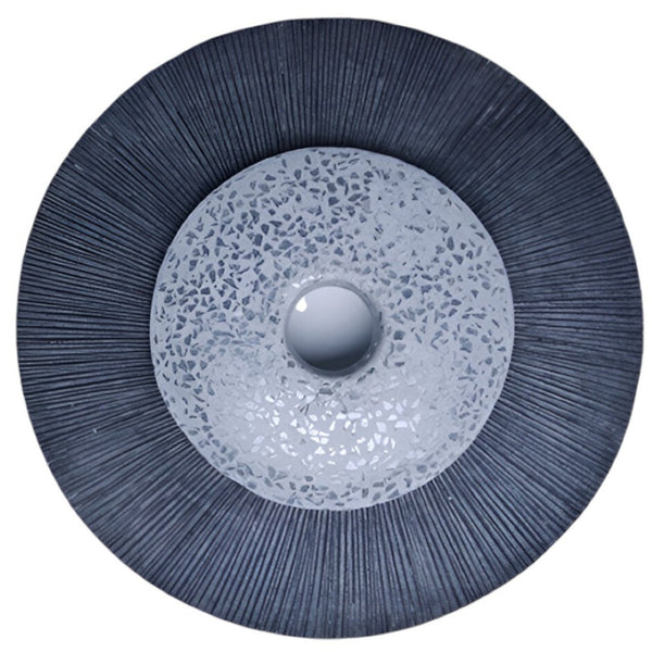 HomeRoots 20" Gray Sandstone Dimensional Sculpture - Modern Wall Decor for Minimalist and Industrial Spaces 274930