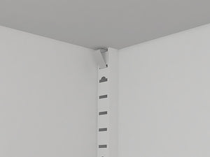 English Elm 71'' Steel 2-Door Locking Cabinet with Adjustable Shelves, Secure Metal Storage for Home Office White W3387P306305