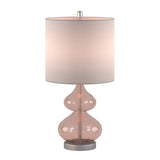 510 Design Ellipse Casual Curved Glass Table Lamp, Set of 2 5DS153-0020 Pink