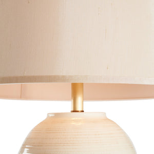 Wildwood Urbano Tuscan Ceramic Table Lamp In Old White With Antique Gold Accents, 34" Sculpted Ambient Light 27520