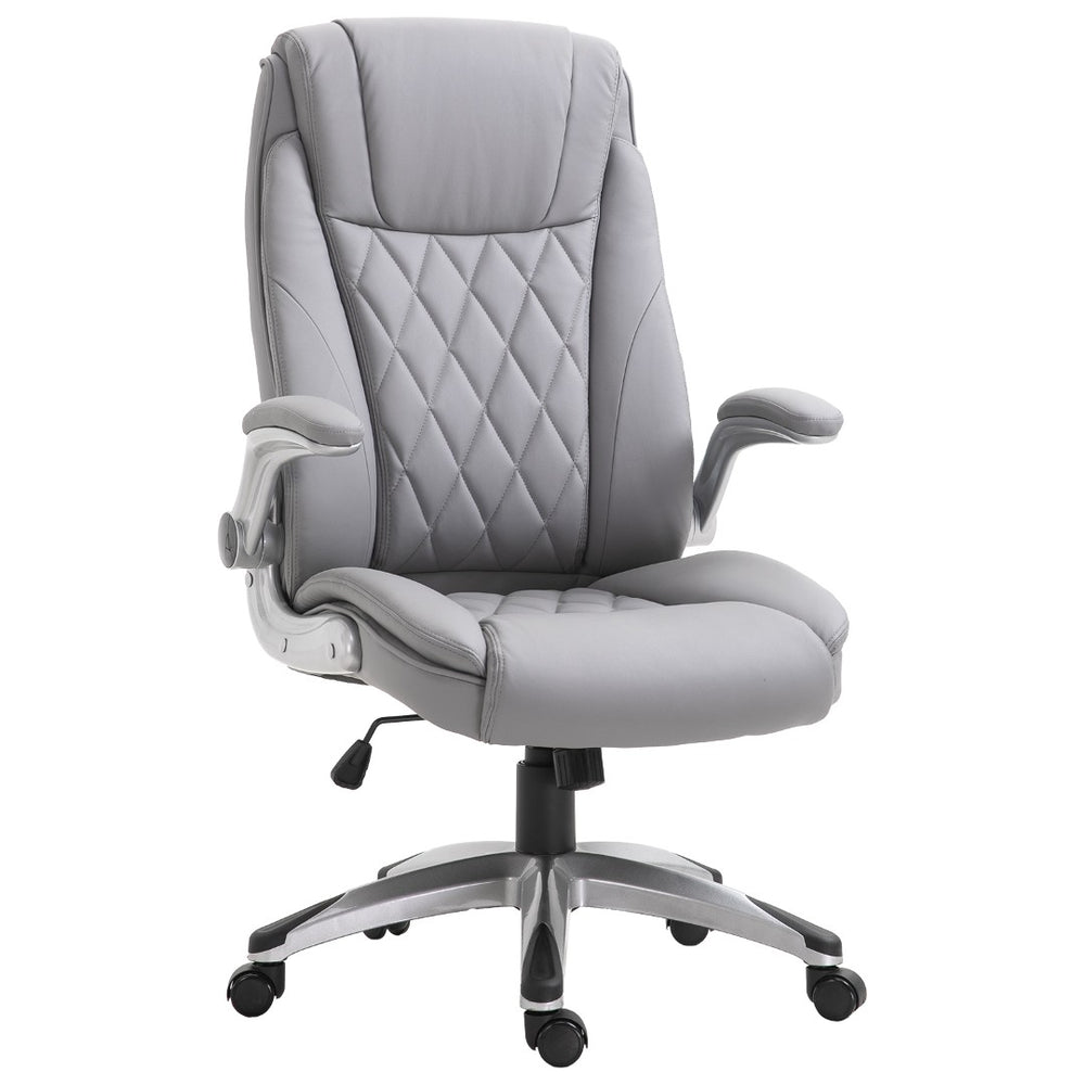 English Elm Vinsetto High Back Ergonomic Swivel Office Chair With Flip-Up Arms For Ultimate Comfort & Style W2225P217483-GIGA