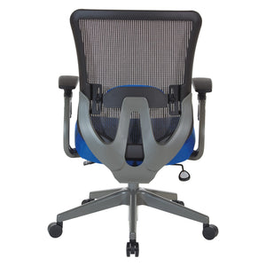 OSP Home Furnishings Vertical Mesh Back Ergonomic Office Chair with Lumbar Support and Pneumatic Lift 889-7TG1N4421G