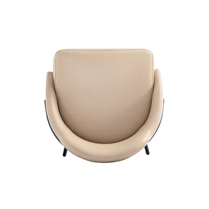 English Elm Gracie Metal Upholstered Counter Stool - Tan & Black, Stylish Design For Modern Kitchens & Bars B365P397975