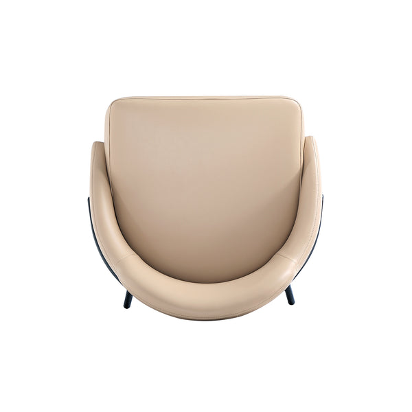 English Elm Gracie Metal Upholstered Counter Stool - Tan & Black, Stylish Design For Modern Kitchens & Bars B365P397975