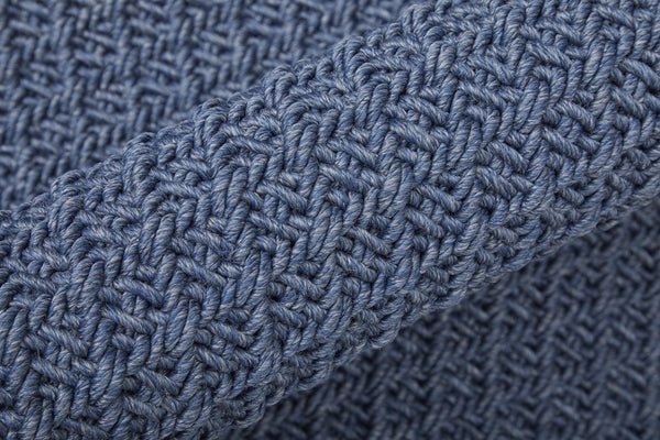 Feizy Rugs Tito Hand Woven Polypropylene Solid Rug - Stylish, Low-profile Design For High-traffic Spaces Blue Polypropylene Tto0826fblu000g00