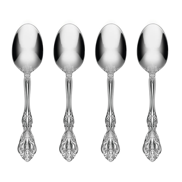 Lenox Michelangelo Baroque Scroll Mirror Polish 18/10 Stainless Steel Flatware Spoon Collection Dinner Spoon, Set of 4 2765004C