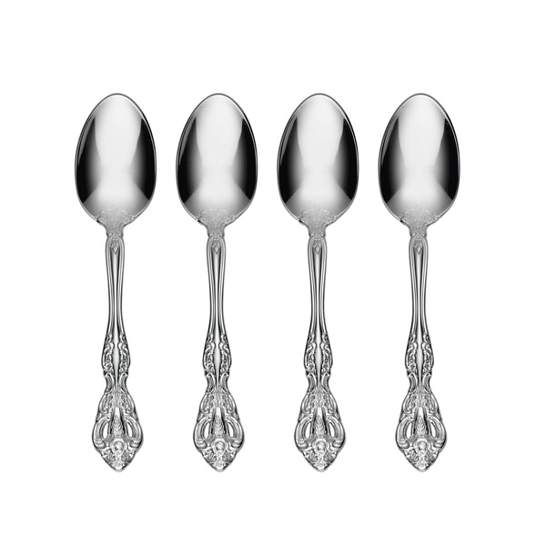 Lenox Michelangelo Baroque Scroll Mirror Polish 18/10 Stainless Steel Flatware Spoon Collection Teaspoon, Set of 4 2765004E