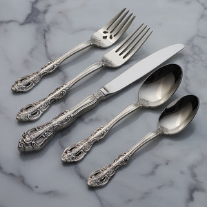 Lenox Michelangelo Baroque Scroll 18/10 Stainless Steel Mirror Polish Fork Formal Dining Dinner Fork 2765FPLA