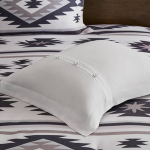 English Elm 8-piece Full Comforter Set Herringbone Weave Bedding with Embroidered Decorative Pillows B035P482957