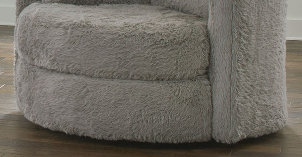 English Elm Contemporary Plush Armless Chair with Metal Legs, Adjustable Headrest, Boxed Cushions & Chaise Comfort Gray 52 L x 52 W x 31 H B2741P378482