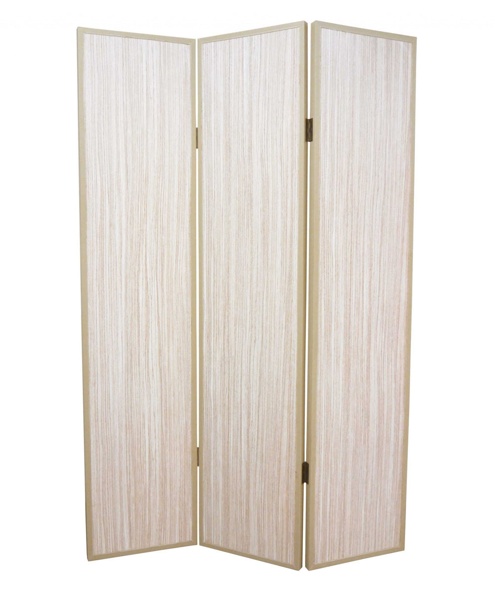 Homeroots 47 X 71 Beige Wood  Screen  Wood 277084