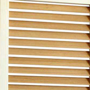 HomeRoots 47 Natural Wood Three-Panel Screen: Stylish Privacy Divider for Living Spaces & Outdoor Areas 277092