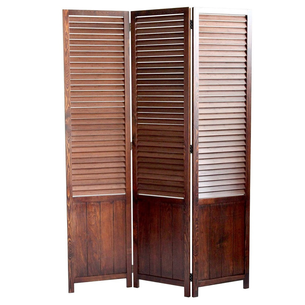 Homeroots 47" X 67" Brown Wood  Screen  Wood 277093
