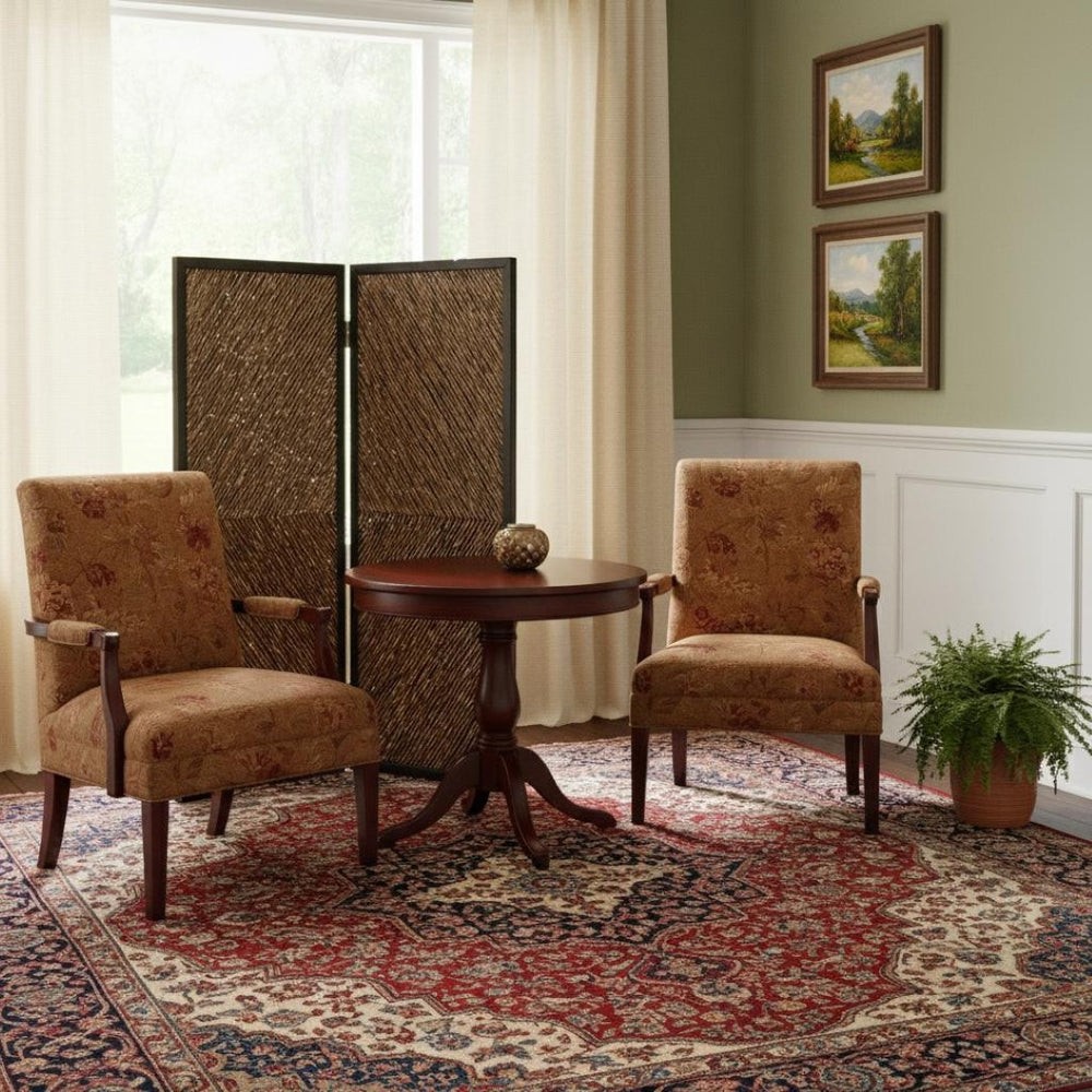 HomeRoots 63" Multi-Color Wood Folding Screen – Handcrafted Art with Abalone Inlay for Privacy & Style 277095