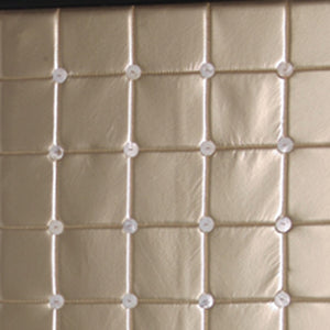 Homeroots 59" X 84" Gold Wood & Fabric  Screen  Wood 277096