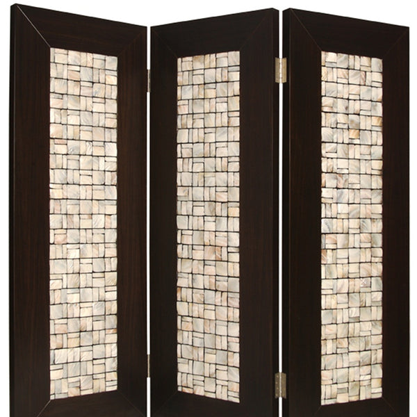 Homeroots 71" X 84" Brown Wood  Screen  Wood 277097