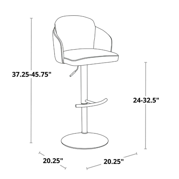 English Elm Fixed-height Swivel Counter Stools with Faux Leather Seats and Chrome Footrest Set of 2 Camel B202S02177