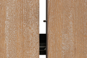 Sarreid Bauhaus Contemporary Oak Dining Table With 2 Expanding Leaves – Perfect For Family Gatherings! Beige Dusty Oak,Natural Oak Finish ,Two 16"Leaves 27736-do