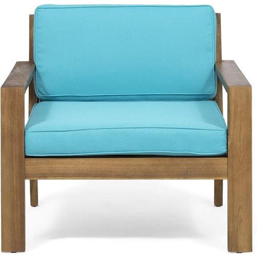 English Elm Christopher Knight Home® - Outdoor Acacia Wood Club Chairs With Water-Resistant Cushions For Stylish Comfort And Durability 63663.00BRNF-L_TS