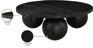 Spherical Black Coffee Table 277Black-CT Meridian Furniture