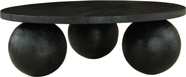 Spherical Black Coffee Table 277Black-CT Meridian Furniture