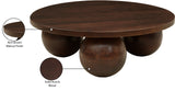 Spherical Brown Coffee Table 277Brown-CT Meridian Furniture