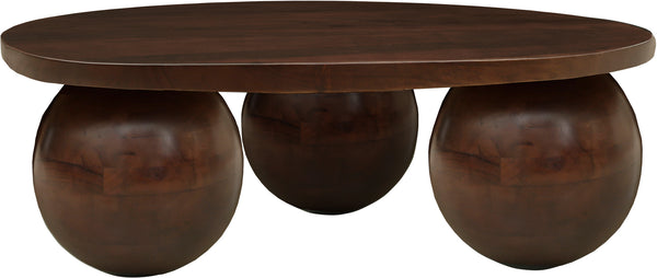 Spherical Brown Coffee Table 277Brown-CT Meridian Furniture