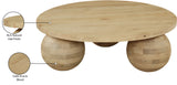 Spherical Natural Oak Coffee Table 277Oak-CT Meridian Furniture