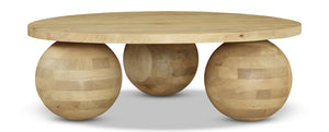 Spherical Natural Oak Coffee Table 277Oak-CT Meridian Furniture