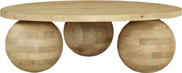 Spherical Natural Oak Coffee Table 277Oak-CT Meridian Furniture