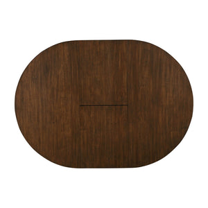 English Elm Cherry Finish Maple Veneer Extendable Dining Table Seats 6 Transitional Style B011P217887
