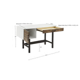 Madison Park Kirtley Casual Writing Desk With Drawer MP122-1136 White/Brown