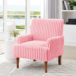 English Elm Modern Wide Wale Corduroy Accent Chair Solid Wood Legs Upholstered Living Room Seat W5568P445696
