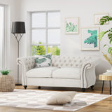 Christopher Knight Home® - Noble House - Somerville Traditional Chesterfield Loveseat Sofa