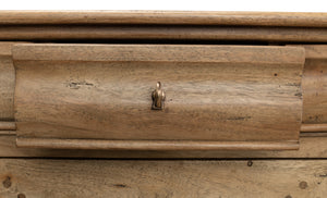 Sarreid Cafe Au Lait Buffet - Elegant Driftwood Finish With Faux Keyhole Escutcheon, Solid Walnut Charm Beige  27857