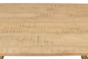 Sarreid Calambac Dining Table In Driftwood Finish - Rustic Charm With Old Wood & Walnut Hardware Accents Brown  27862