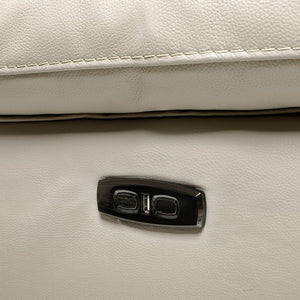 English Elm Jennifer Taylor Home - Malibu 79" Modern Power Motion Reclining 3-Piece Loveseat Sofa with Console, Cup Holders, Beige B2719P269268