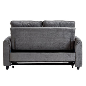 English Elm Swivel Barrel Accent Chair Chenille Tufted Round Club Seat for Living Room Lounge Grey N719S002330E