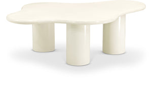 Romaine Cream Coffee Table 278Cream-CT Meridian Furniture