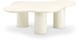 Romaine Cream Coffee Table 278Cream-CT Meridian Furniture