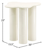 Romaine Cream End Table 278Cream-ET Meridian Furniture