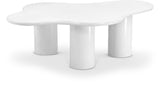 Romaine White Coffee Table 278White-CT Meridian Furniture