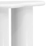 Romaine White End Table 278White-ET Meridian Furniture