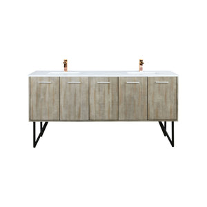 English Elm Rustic Acacia Double Bath Vanity 72" W With Cultured Marble Top & Rose Gold Faucet For Elegant Storage B2731P259712-GIGA