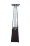 English Elm 40,000 Btu Propane Standing Patio Heater Stainless Steel