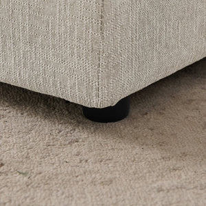 English Elm Oversized Pet Sofa Linen Upholstered Wave Backrest for Large Dogs Modern Living W487P430331