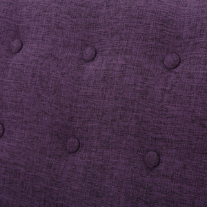 English Elm Christopher Knight Home® - Fabric Recliner Chair Mid-Century Modern Pushback Single Sofa with Tufted Cushion, Birch Legs, Cozy Comfort Purple 60741.00MPUR