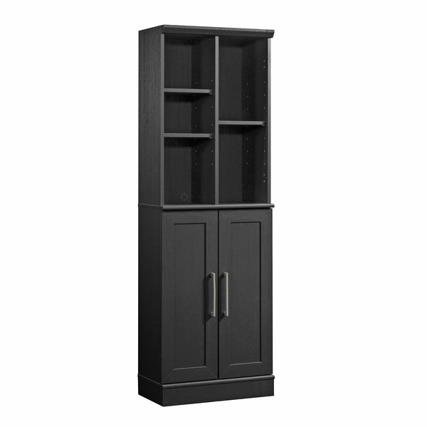 English Elm Storage Cabinet with Adjustable Shelves and Levelers for Compact Bathrooms, Kitchens, Laundry Rooms Black Brown B356P354462